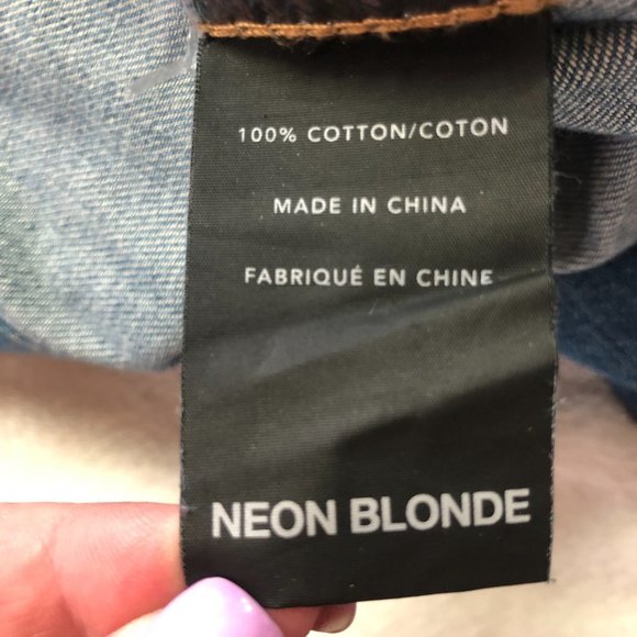 NEON Blonde Cotton Utility Boiler Denim Jumpsuit Size Medium - Picture 7 of 16